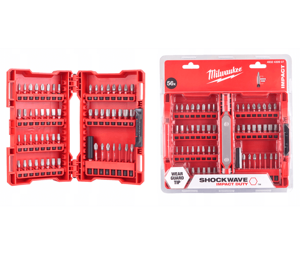 Set 56 Biți și prelungitor MILWAUKEE 4932430907 SL/PH/PZ/Hex/Torx 25-50mm photo 2