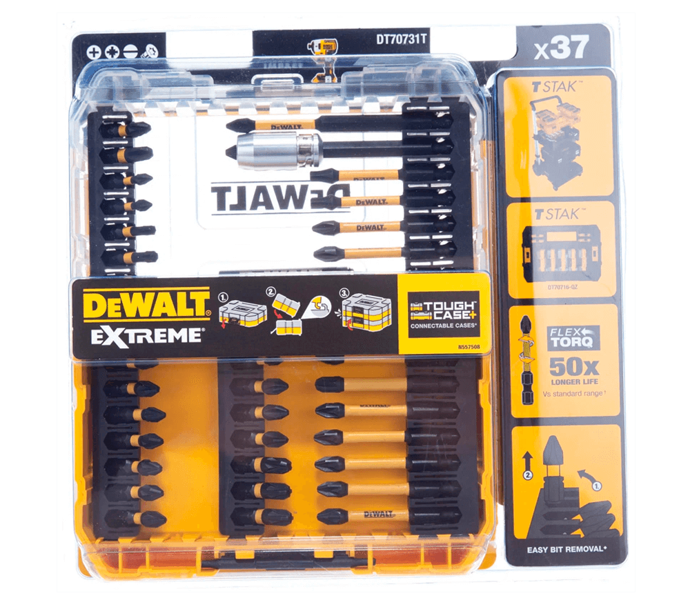 Set 37 Biți și prelungitor DEWALT DT70731T SL/PH/PZ/Hex/Torx 25/57/85mm photo 5