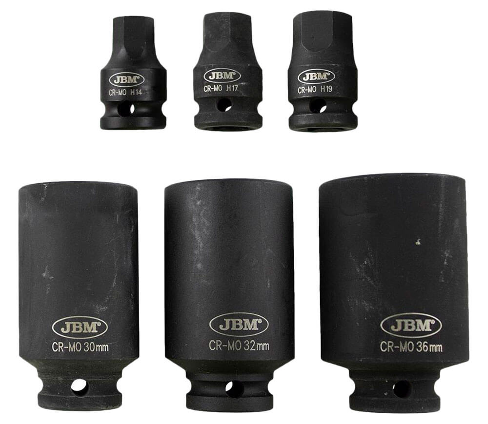 Set 6 duze tubulare de impact JBM 52337 14-36mm photo 0