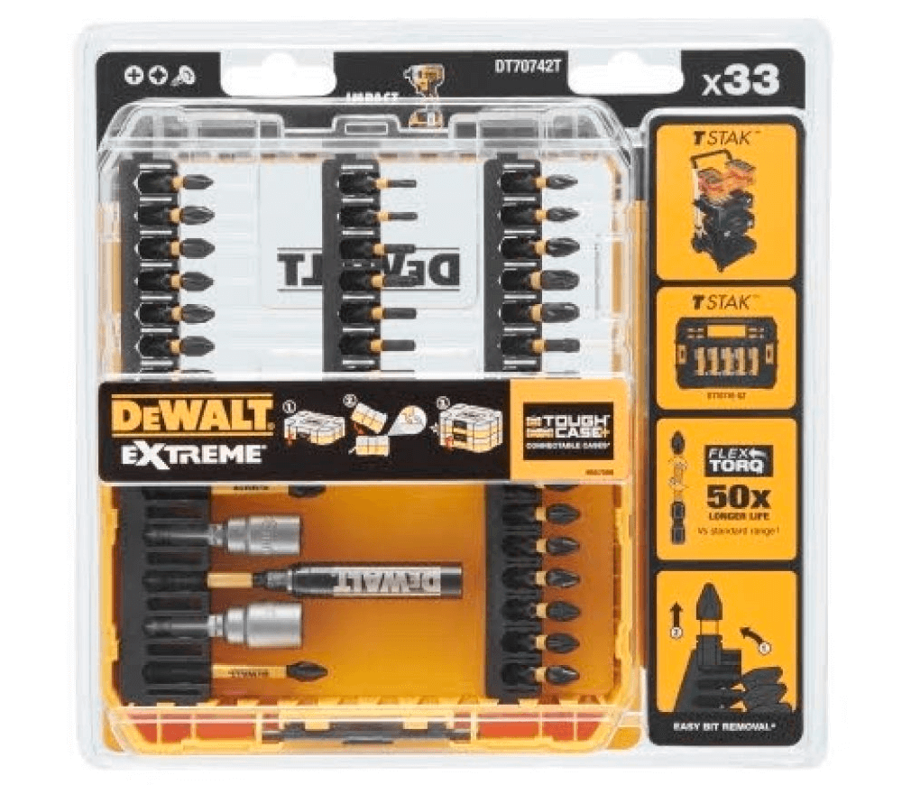 Set 33 biți DEWALT DT70742T PH/PZ/Hex/Torx 25-57mm photo 1