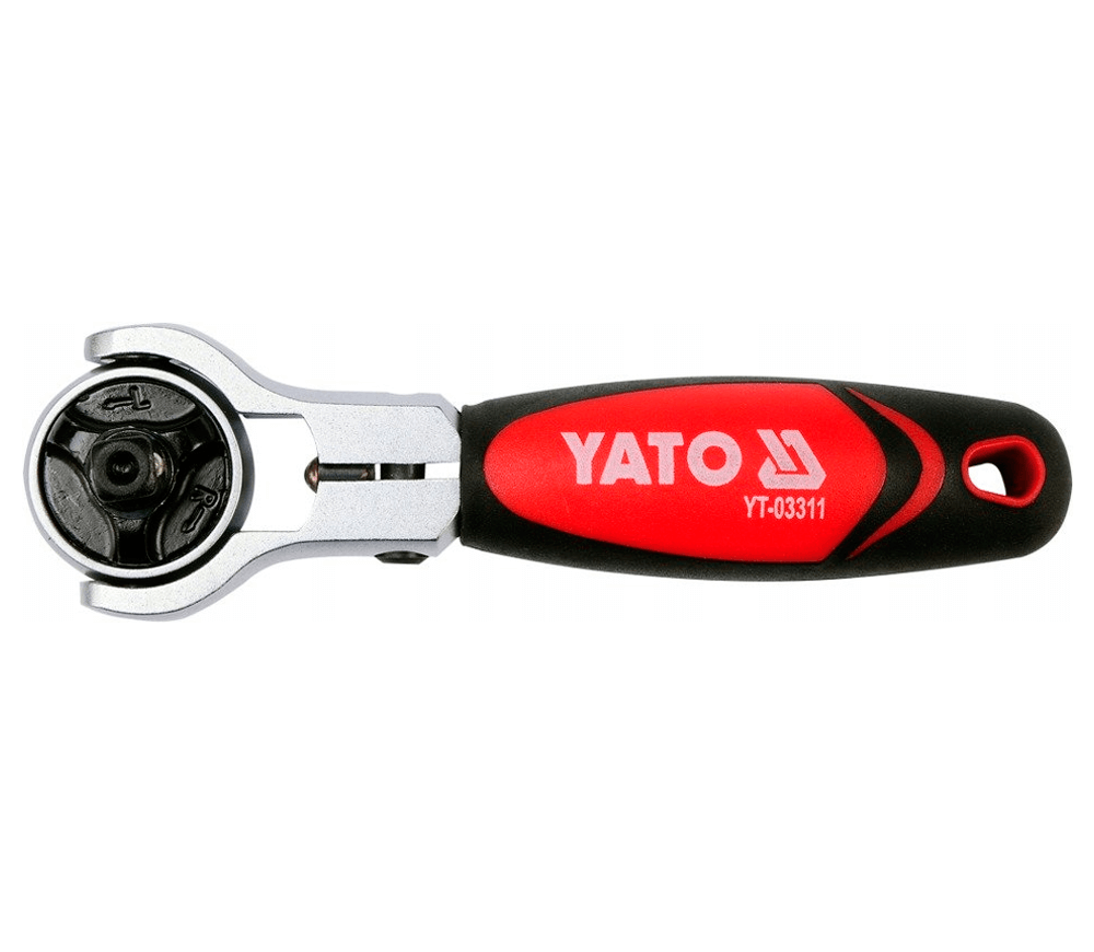 Cheie cu clichet cap rotativ YATO YT03311 1/4" 115mm photo 0