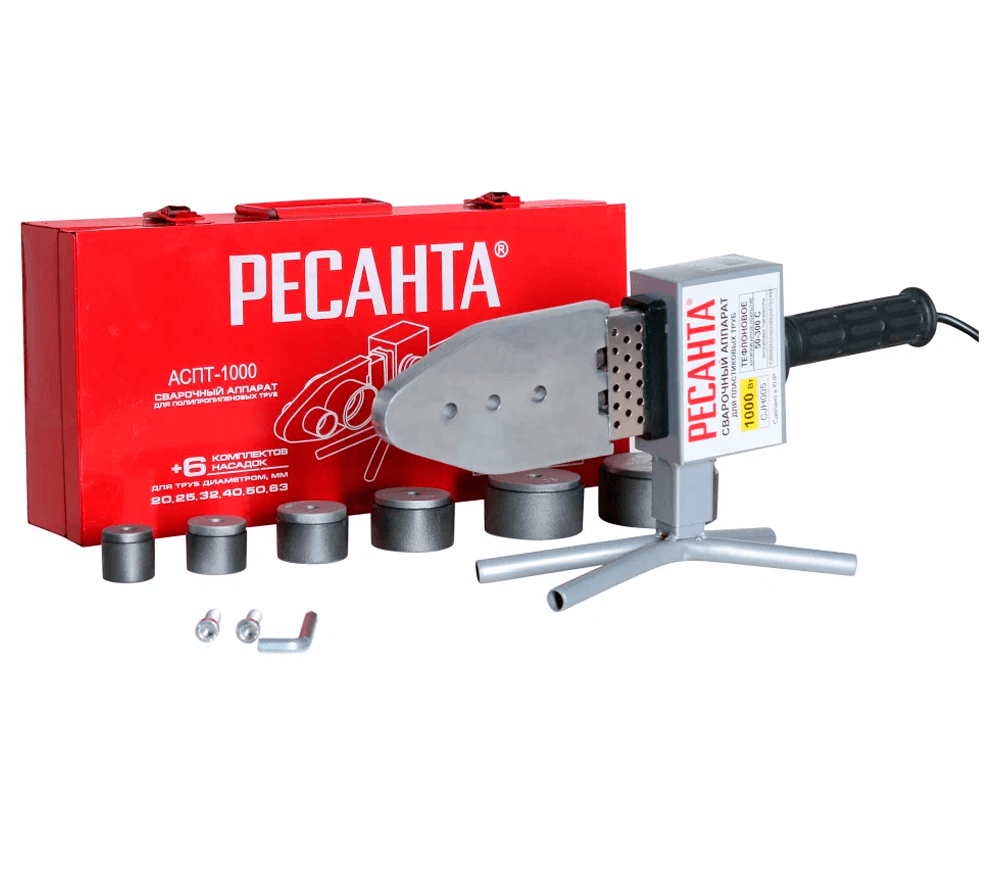 Aparat de lipit tevi din polipropilena RESANTA 6554 1000w 20/25/32/40/50/63mm photo 4