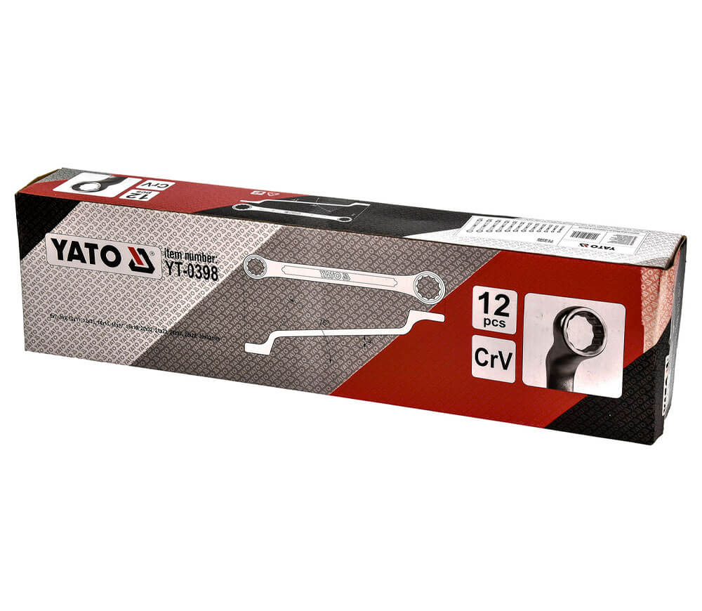 Set 12 chei inelare bilaterale YATO YT0398 6-32mm photo 3
