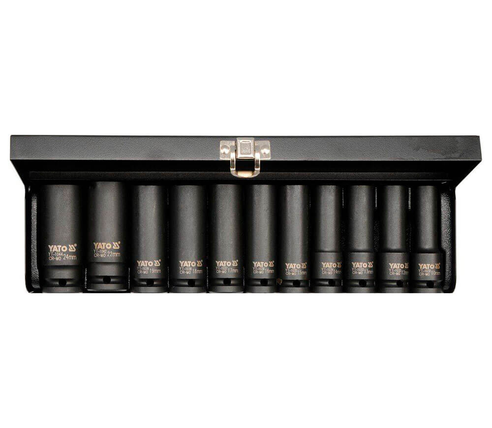 Set 11 duze tubulare de impact YATO YT1054 10-24mm photo 0
