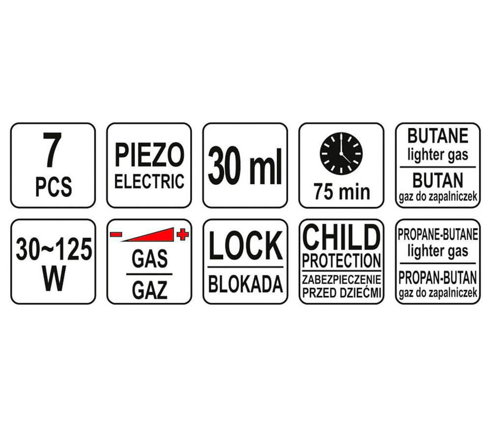 Ciocan de lipit cu gaz YATO YT36706  450/600/1300°C photo 3
