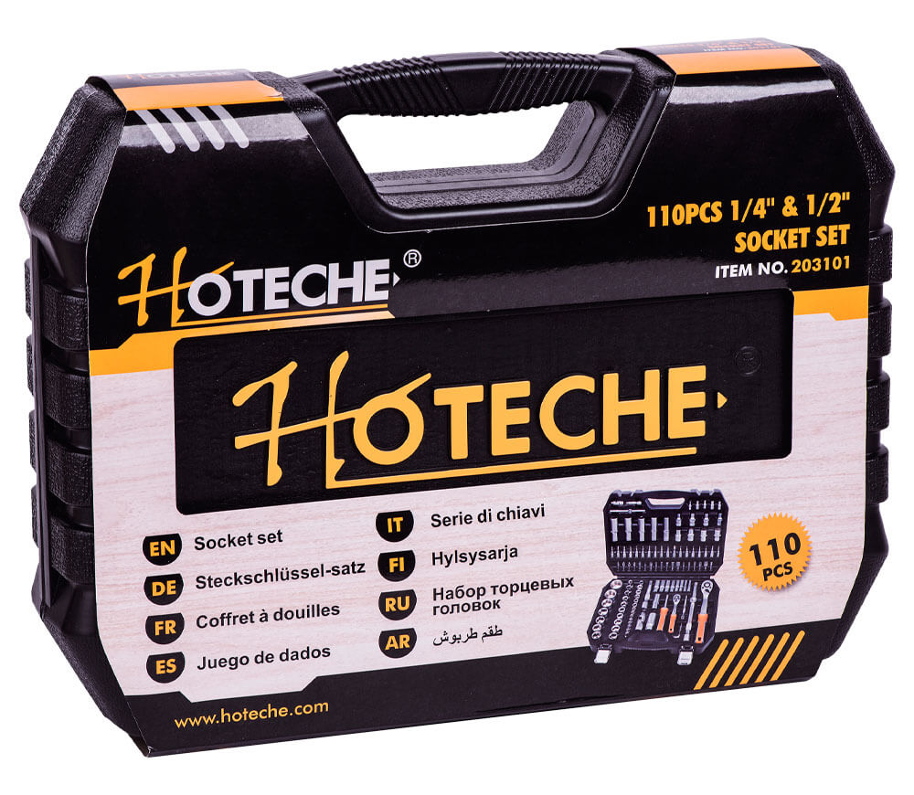 Набор 110 головки торцевые и бит HOTECHE 203101 4-32мм photo 3