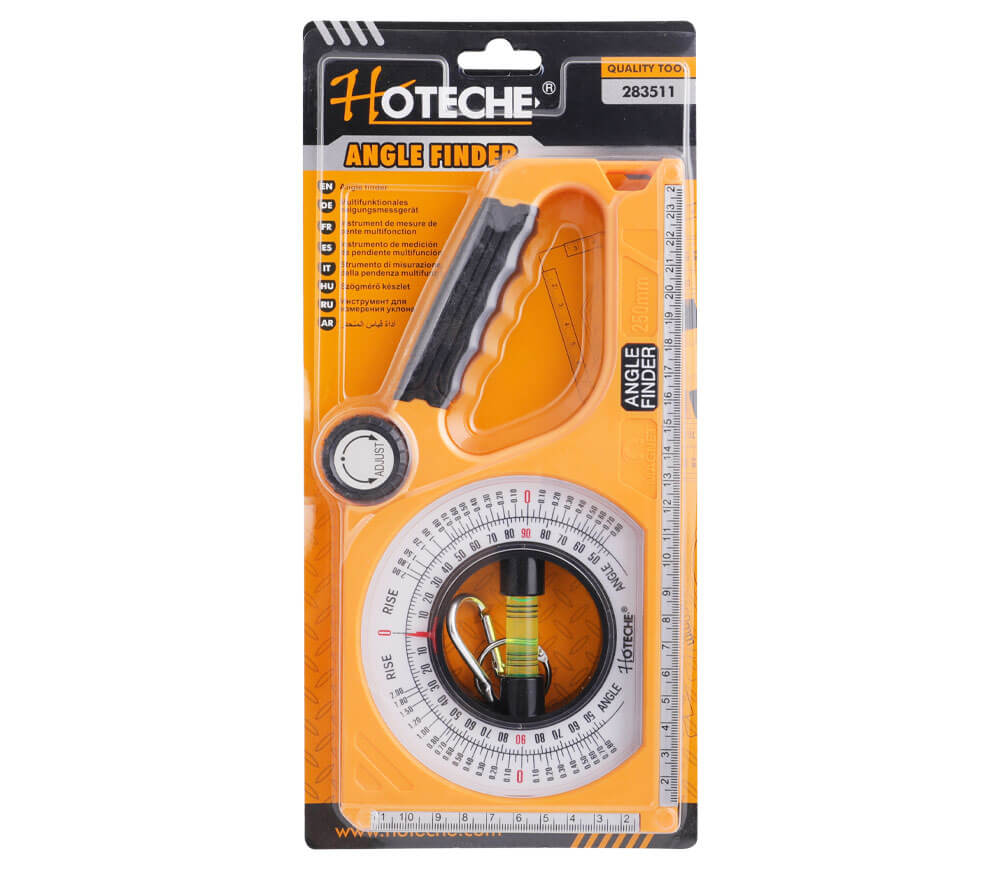 Nivelă cu goniometru HOTECHE 283511 25cm magnet photo 0