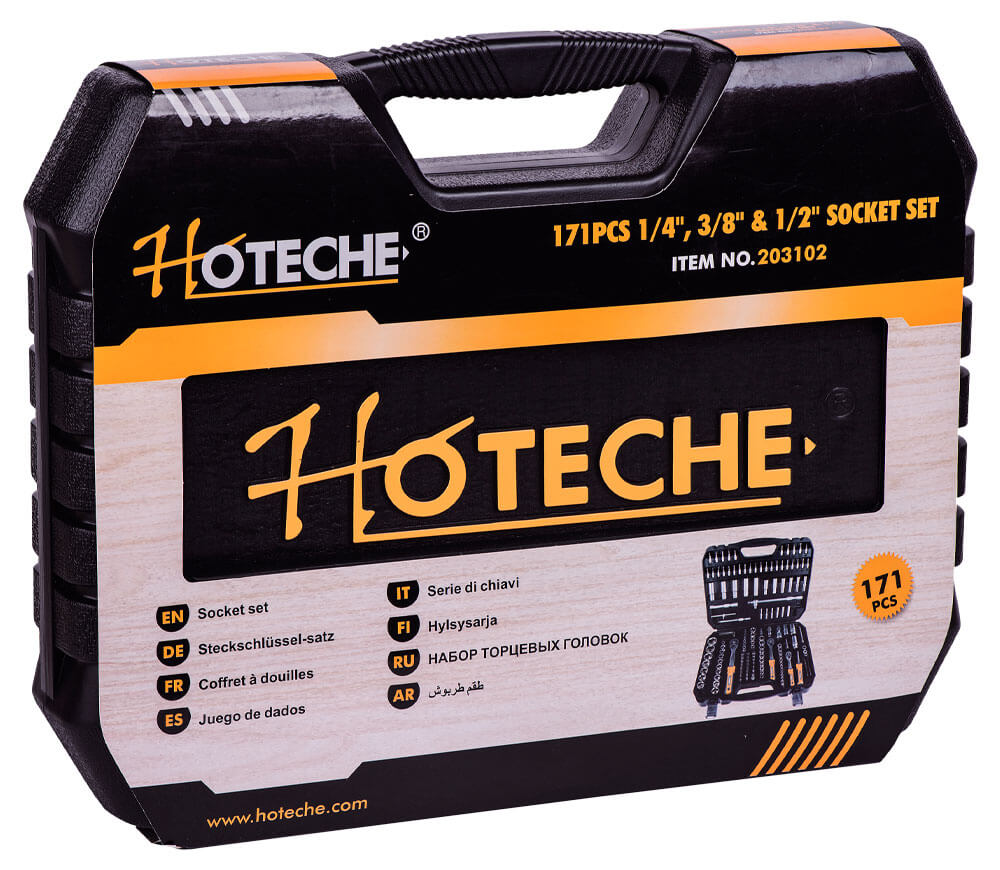 Набор 171 головки торцевые и бит HOTECHE 203102 4-32мм photo 2