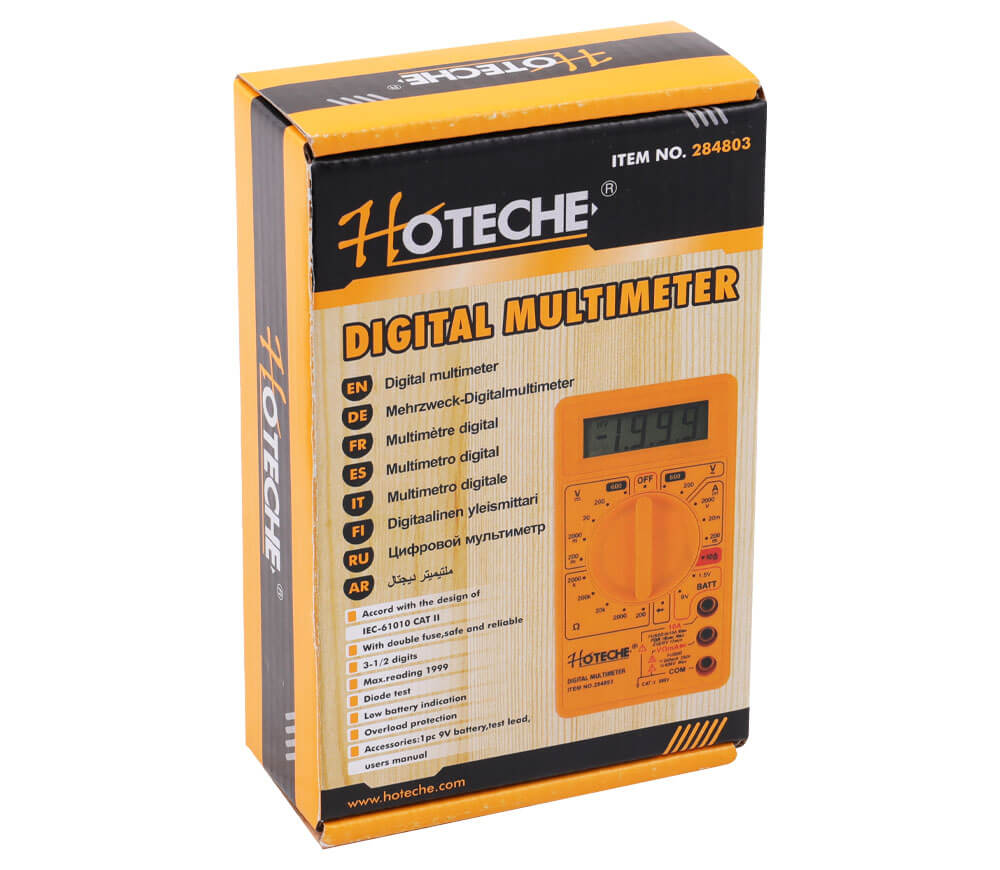 Multimetru digital HOTECHE 284803 0-600V photo 0