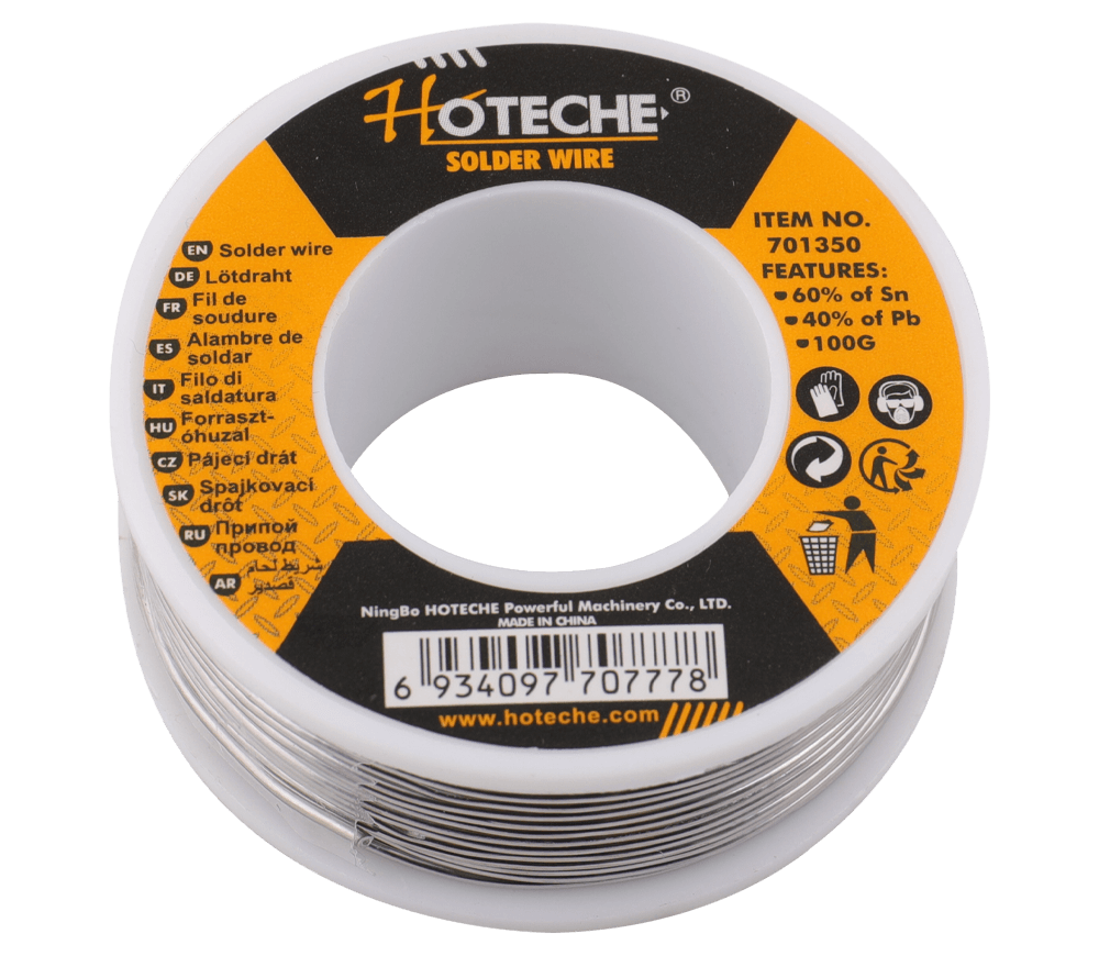 Sârmă pentru sudură cu flux HOTECHE 701350 Staniu/Plumb 1mm 100g photo