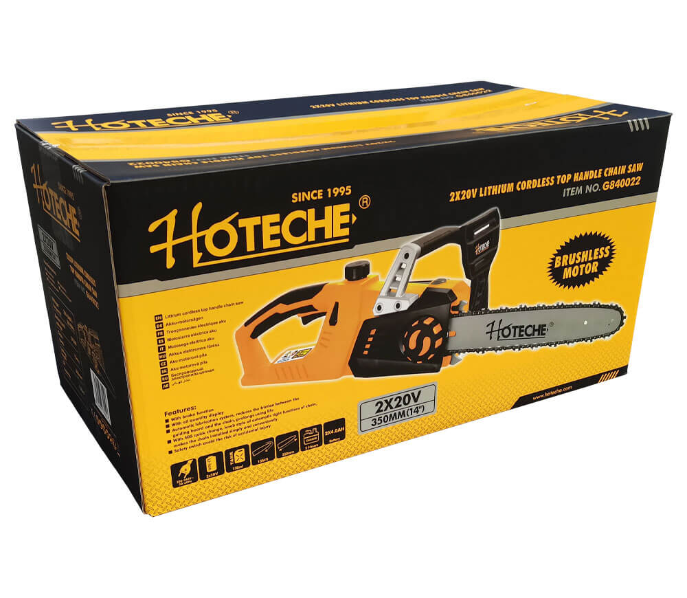 Цепная пила аккумуляторная HOTECHE G840022 350мм 20В 4Ач photo 5