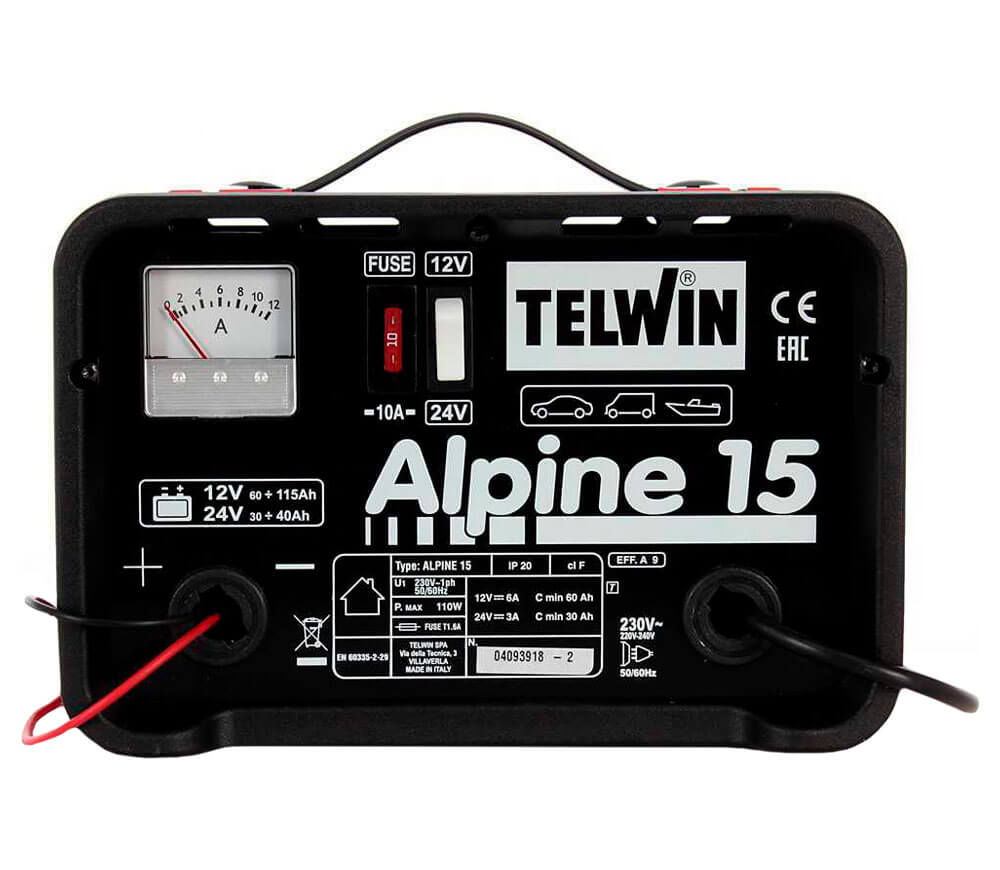 Зарядное устройство TELWIN ALPINE 15 9A 12-24В photo 0