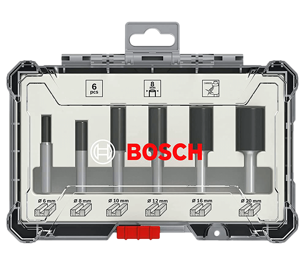 Set 6 freze pe lemn BOSCH 2607017466 Ø8 mm photo