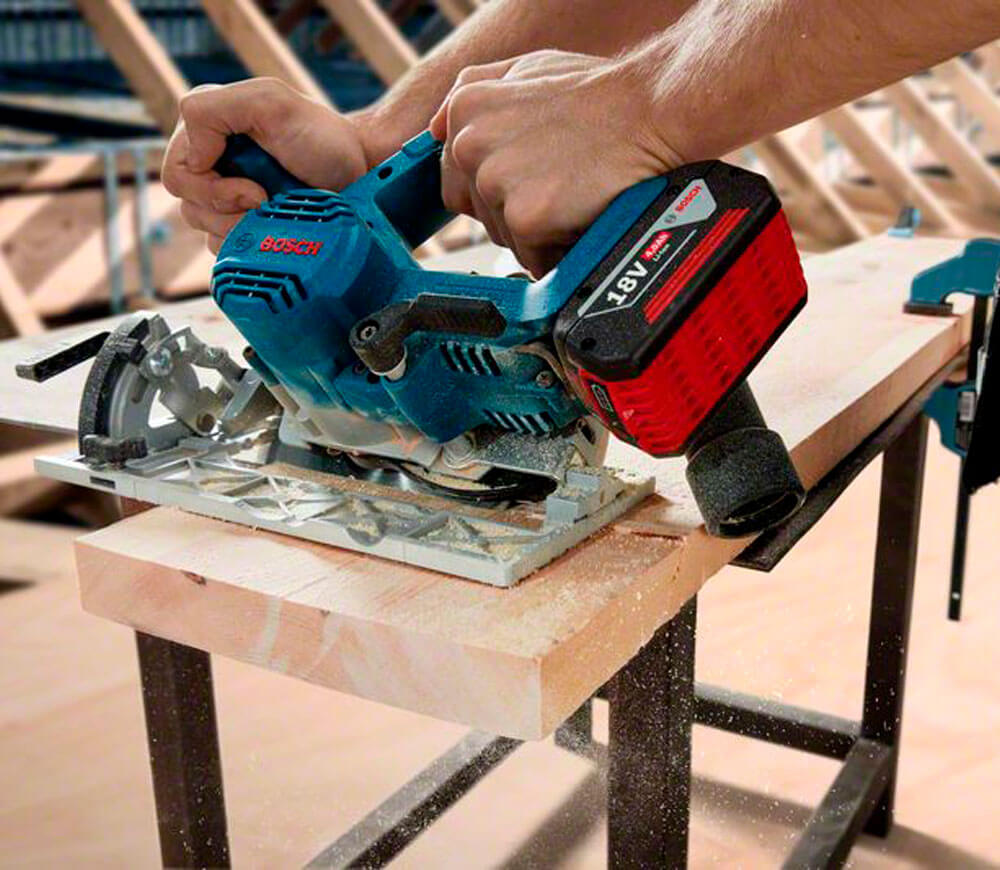 Fierăstrău circular cu acumulator (fără baterii) BOSCH GKS 185-LI 165mm 18V photo 5