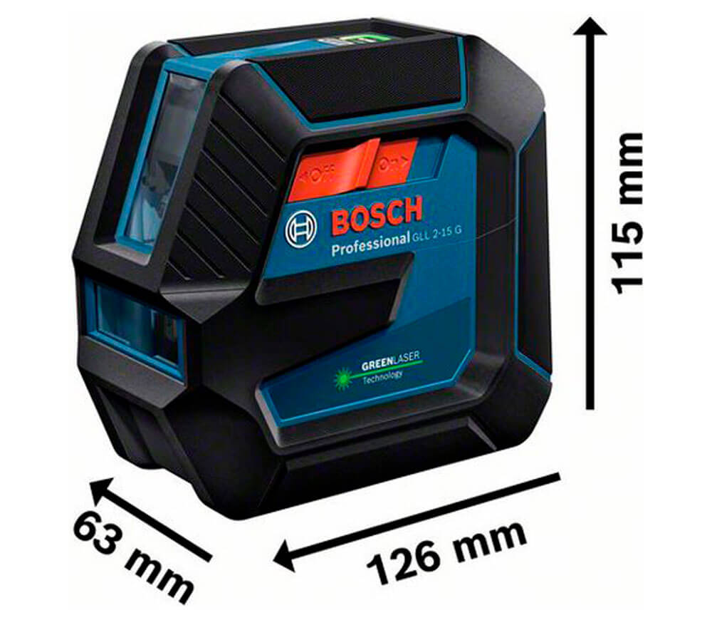 Nivelă cu laser BOSCH GLL 2-15 G (601063W01) 2fascicole 15m photo 1
