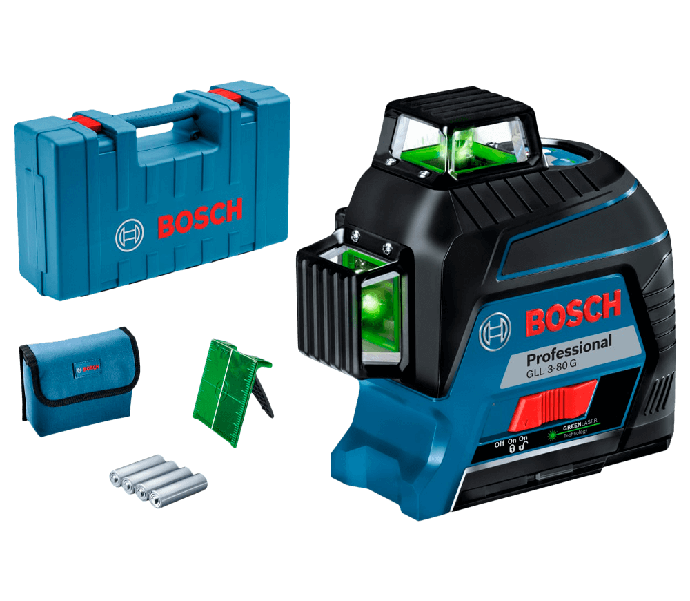 Лазерный уровень BOSCH GLL 3-80 G 3луча 120m photo