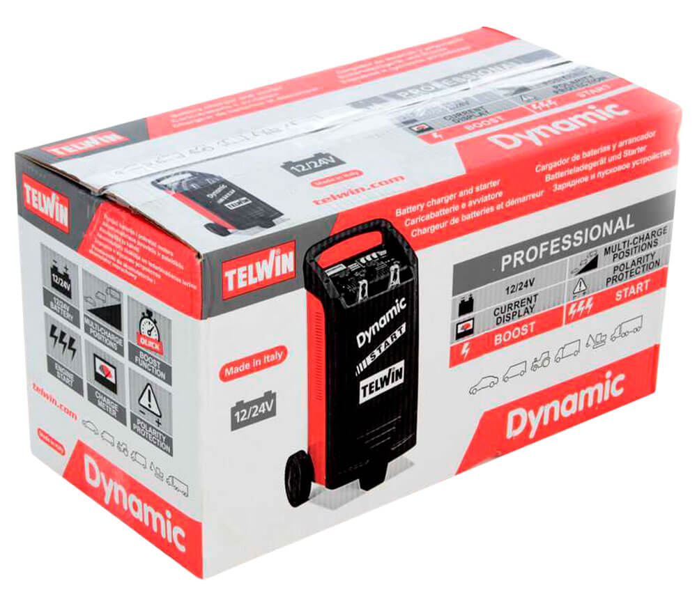 Пуско-зарядное устройство для аккумуляторов TELWIN DYNAMIC 320 300A 12-24В photo 4