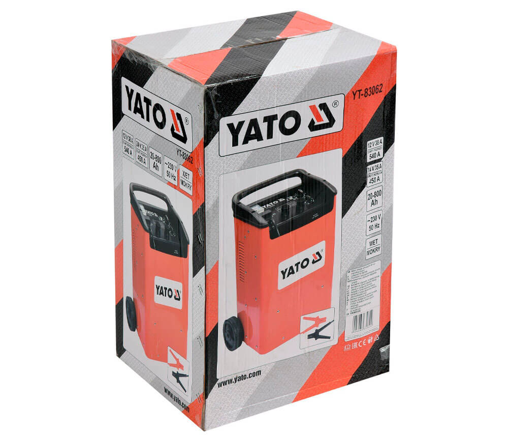 Încărcător acumulator auto + dispozitiv pornire YATO YT83062 540A 12-24V photo 3