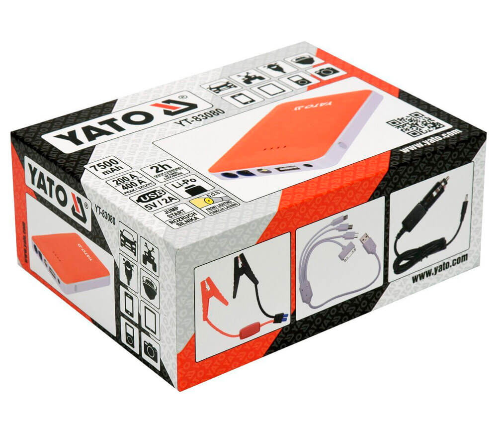 Dispozitiv pornire auto YATO YT83080 400A 5-12V photo 4