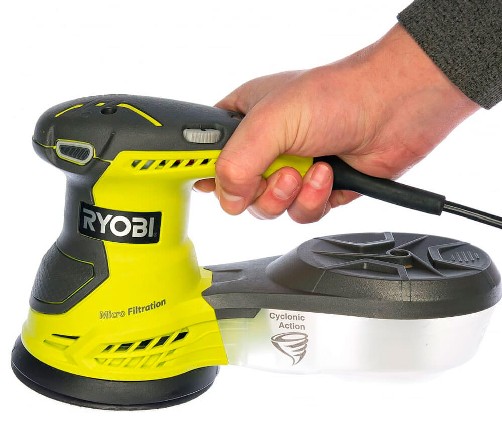 Mașină de șlefuit excentrică RYOBI ROS300 300w 125mm photo 3