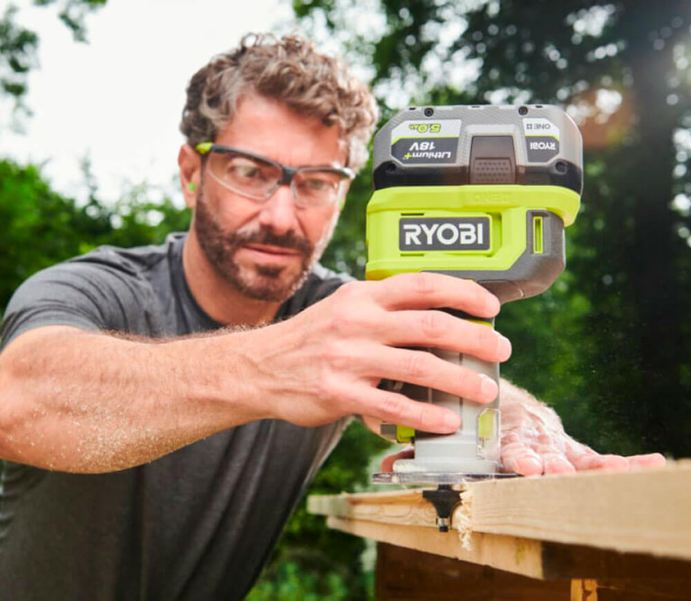 Mașină de frezat cu acumulator (fără baterii) RYOBI RTR18-0 6mm 18V photo 4