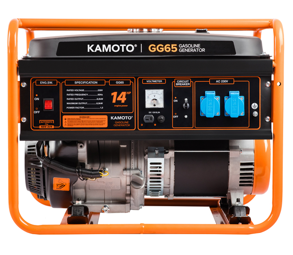 Generator electric KAMOTO GG 65 6,5kw Benzină AVR photo 0