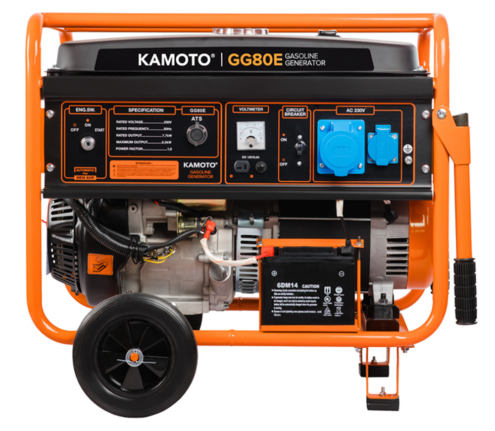 Generator electric KAMOTO GG 80E 8kw Benzină AVR photo 1