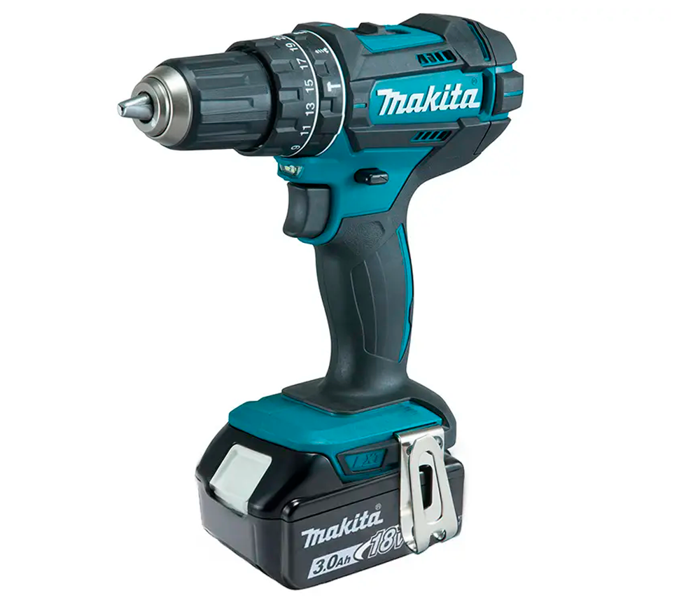 Шуруповерт аккумуляторный MAKITA DHP482RFE 18В 3Ач photo