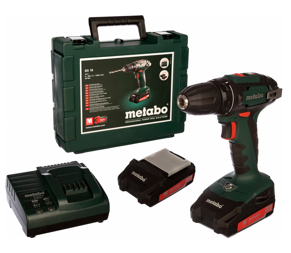 Шуруповерт аккумуляторный METABO BS 18 (602207560) 18В 2Ач photo 9