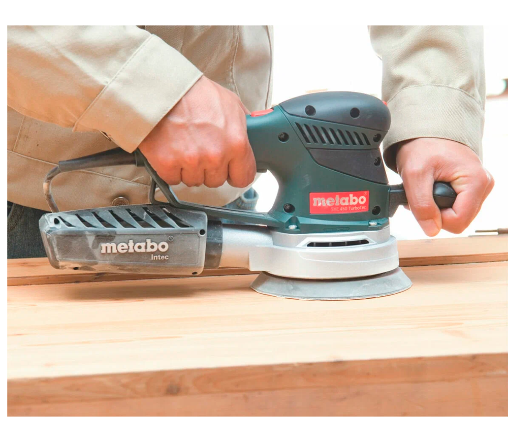 Mașină de șlefuit excentrică METABO SXE 450 TurboTec 350w 150mm photo 2