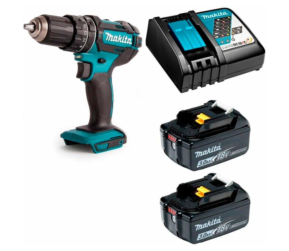 Шуруповерт аккумуляторный MAKITA DHP482RFE 18В 3Ач photo 5