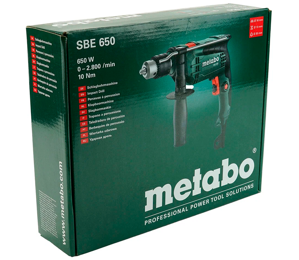 Дрель ударная METABO SBE 650 650вт photo 6