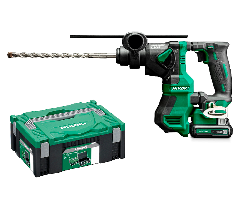 Перфоратор аккумуляторный HIKOKI DH12DDWHZ 1,2Дж 18В 4Ач photo 4