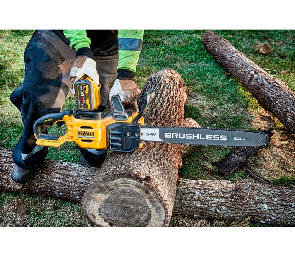 Цепная пила аккумуляторная DEWALT DCMCS575X1 500мм 54В 9Ач photo 0