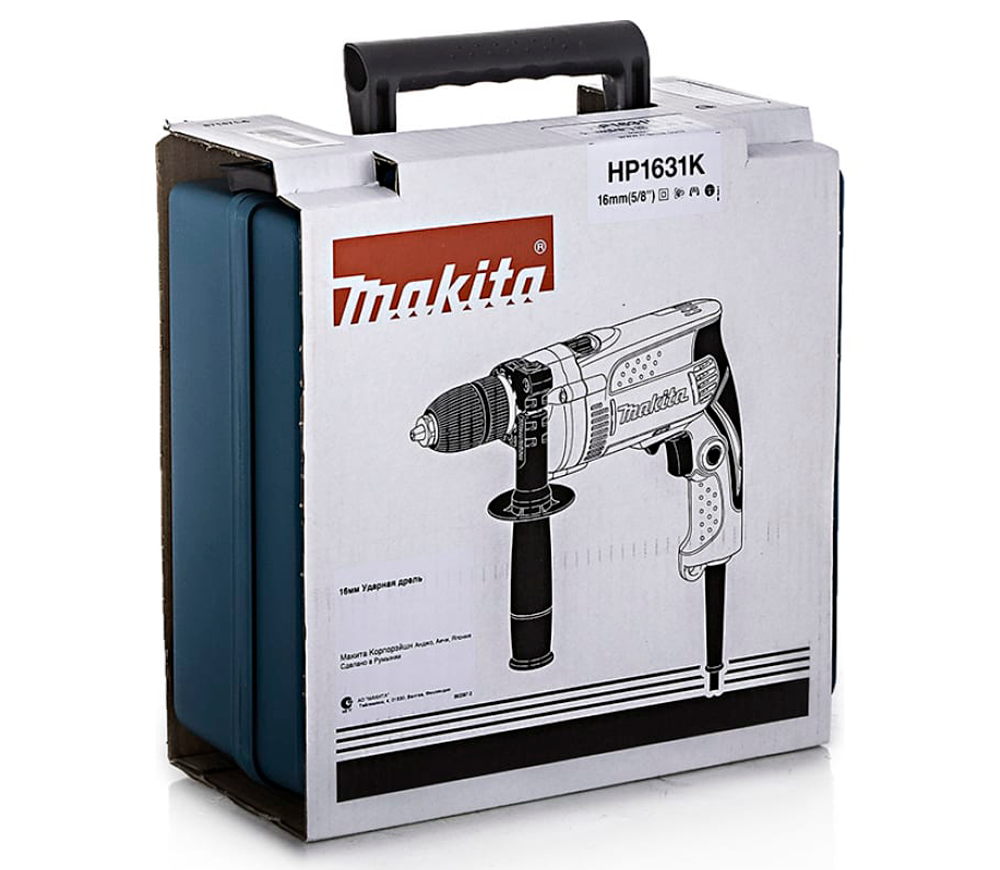 Mașină de găurit cu percutie MAKITA HP1631K 710w photo 4