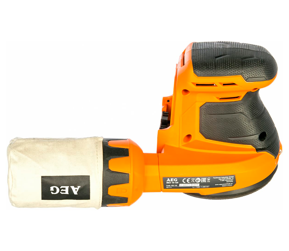 Mașină de șlefuit excentrică AEG BEX18-125-0 4935451086  125mm photo 0