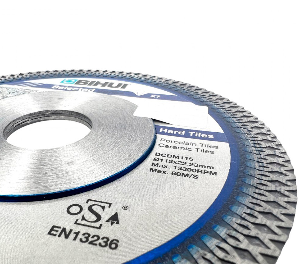 Disc de tăiat cu diamant BIHUI DCDM115 115mm turbo Cermică/Marmura/Granit photo 3