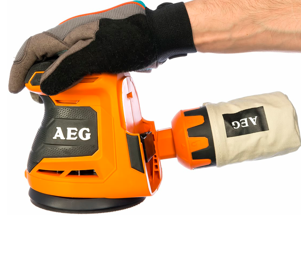 Mașină de șlefuit excentrică AEG BEX18-125-0 4935451086  125mm photo 3