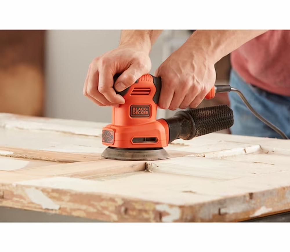 Mașină de șlefuit excentrică BLACK&DECKER BEW200 250w 125mm photo 6