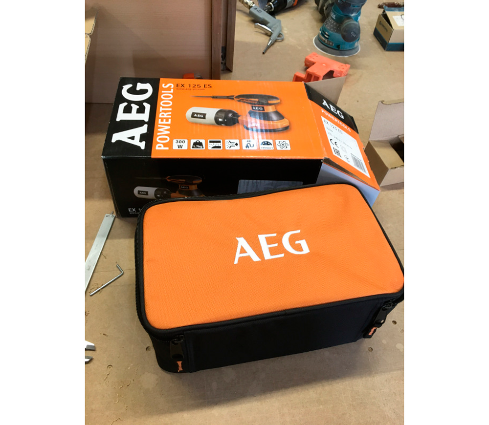 Mașină de șlefuit excentrică AEG EX 125 ES 300w 125mm photo 7