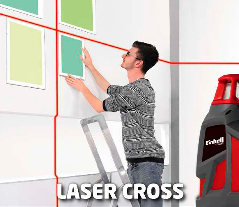 Nivelă cu laser EINHELL TE-LL 360 2fascicole 20m photo 2