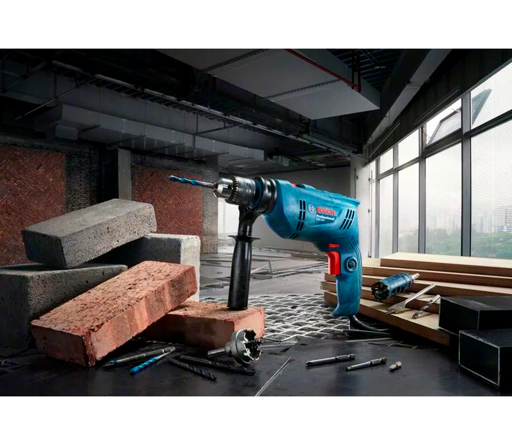 Mașină de găurit cu percuție BOSCH GSB 600  600w photo 3