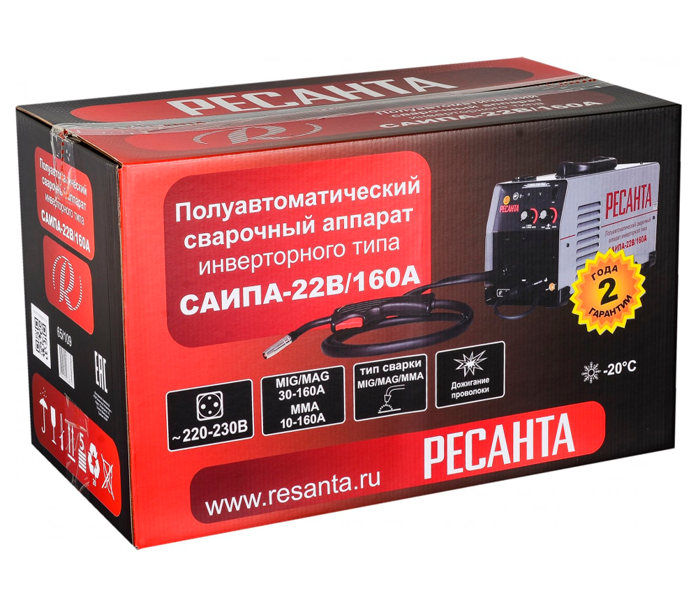 Aparat de sudat RESANTA САИПА-22B/160A 160A photo 7