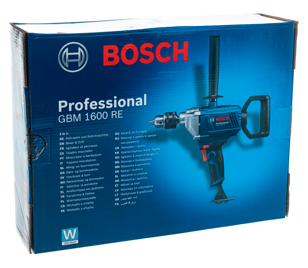 Mașină de găurit fără percuție BOSCH GBM 1600RE 850w photo 7