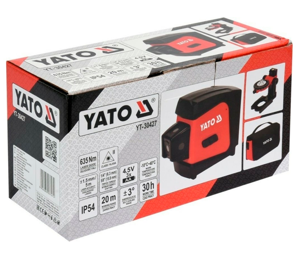 Nivelă cu laser YATO YT30427 4fascicole 20m photo 7