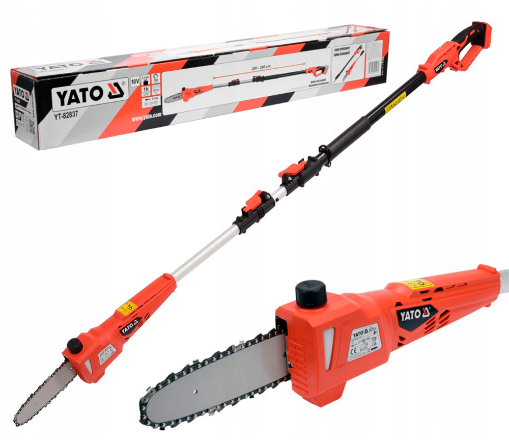 Fierăstrău cu lanț cu acumulator (fără baterii) YATO YT82837 200mm 18V photo 1