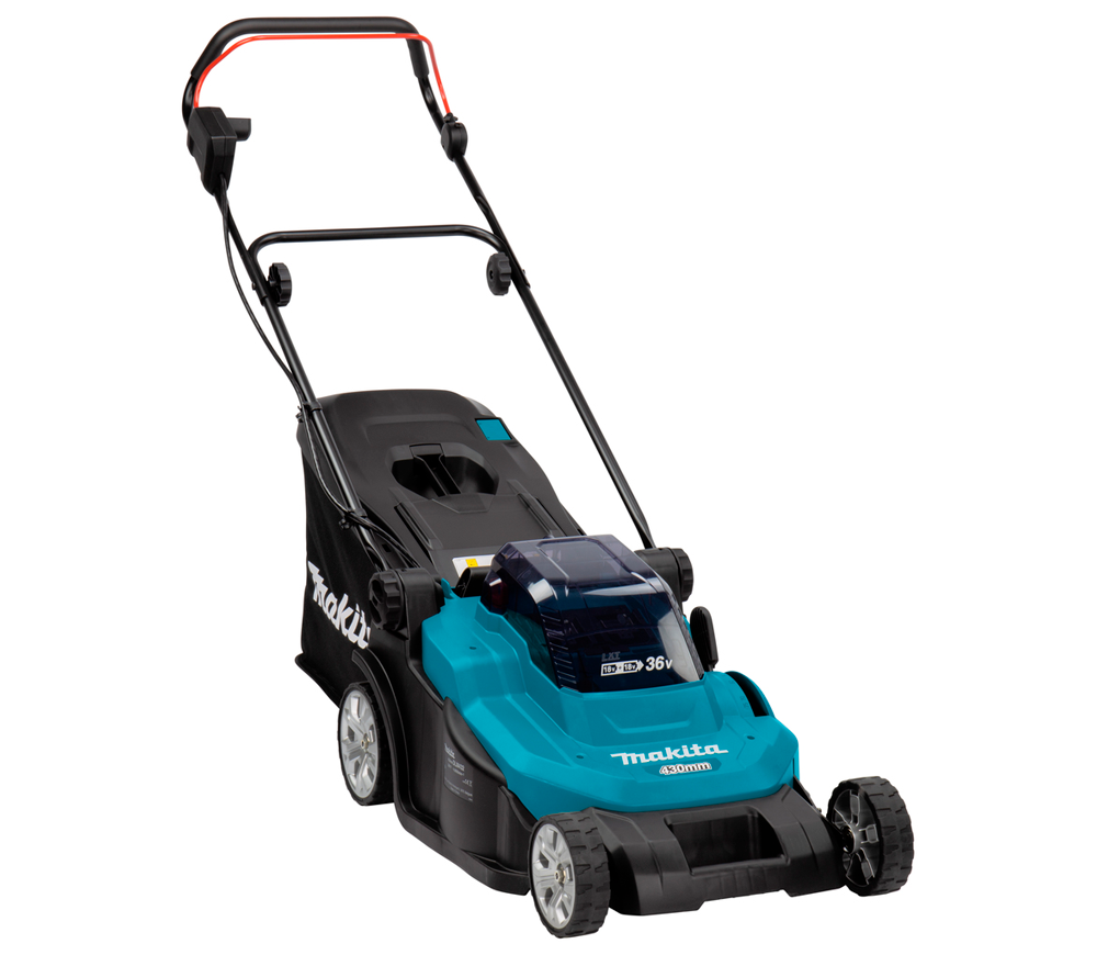 Mașină de tuns gazonul cu acumulator MAKITA DLM432CT2 430mm 2x18V 5Ah photo 0