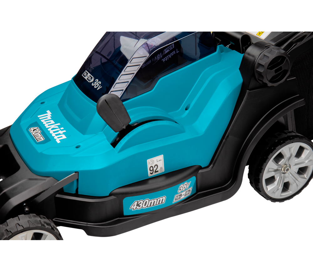 Mașină de tuns gazonul cu acumulator MAKITA DLM432CT2 430mm 2x18V 5Ah photo 4