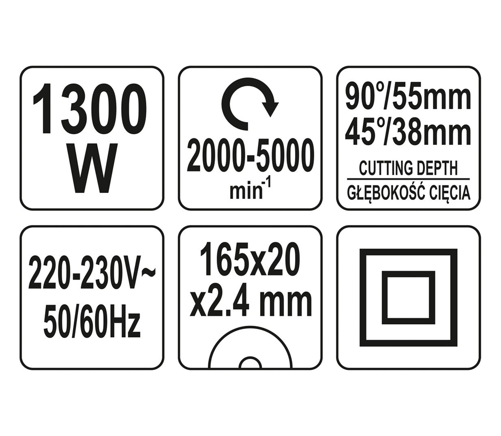 Fierăstrău circular cu picaj YATO YT82168 1300w 165mm photo 2