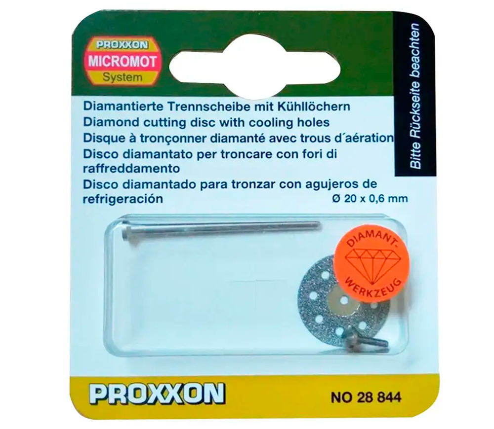 Disc de tăiat cu diamant PROXXON 28844 20mm Solid Ceramică/Porțelan/Marmură photo 1